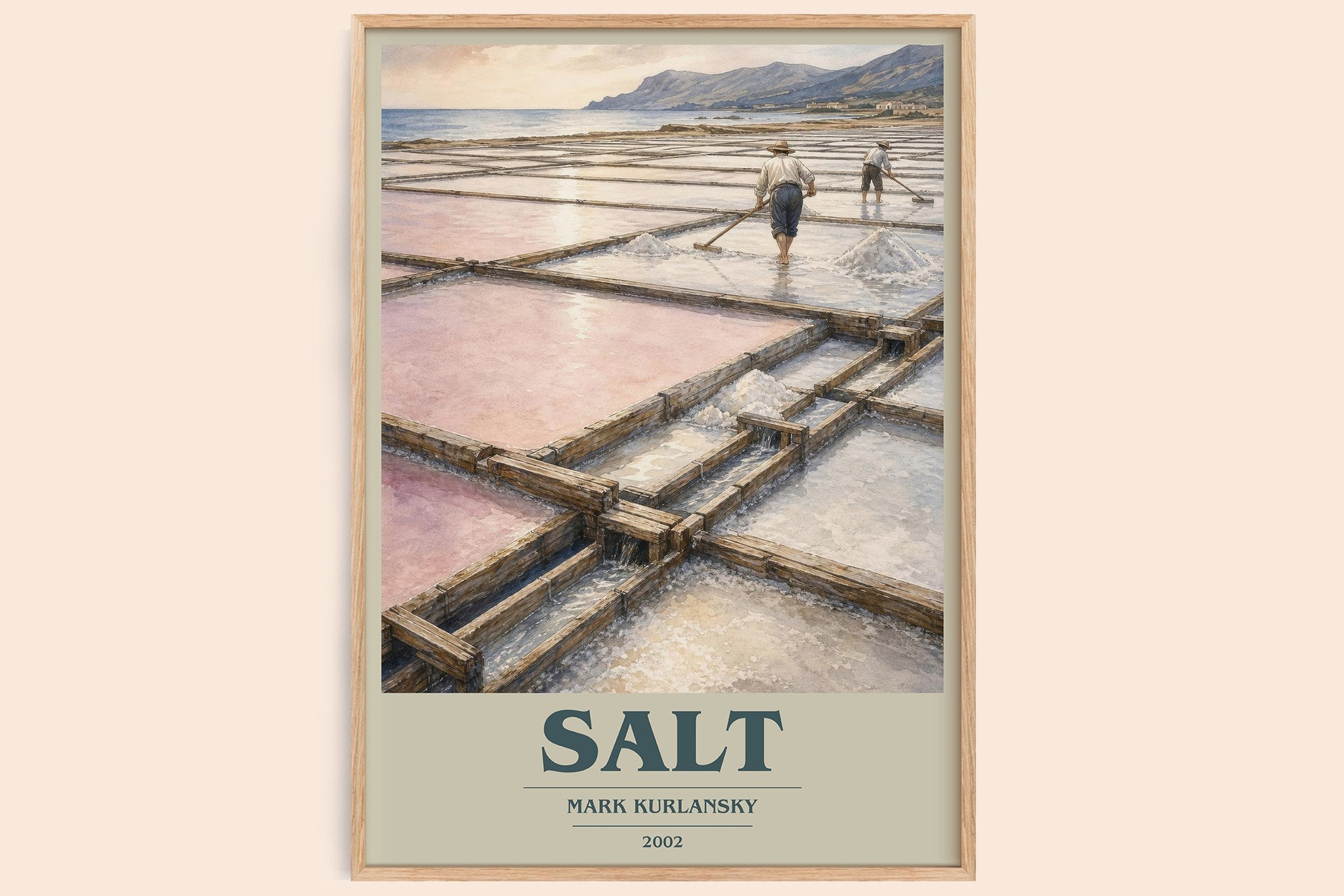 Salt Book Cover Poster by Mark Kurlansky