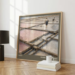 Salt literary print framed by window – literary home decor