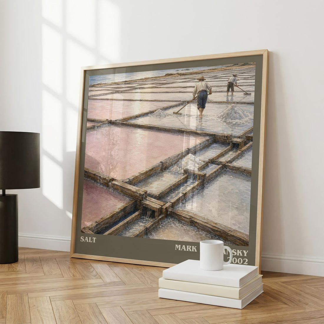 Salt literary print framed by window – literary home decor