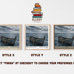 World Without Fish literary print in frame leaning in hallway – non fiction wall art