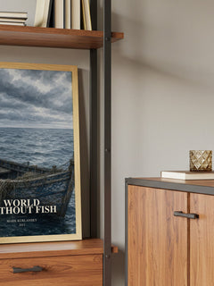 World Without Fish book watercolour illustration paper finish options – matte satin gloss