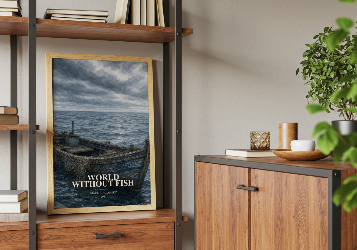 World Without Fish book watercolour illustration paper finish options – matte satin gloss