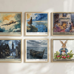 World Without Fish literary art print colour and style options – Mark Kurlansky book art