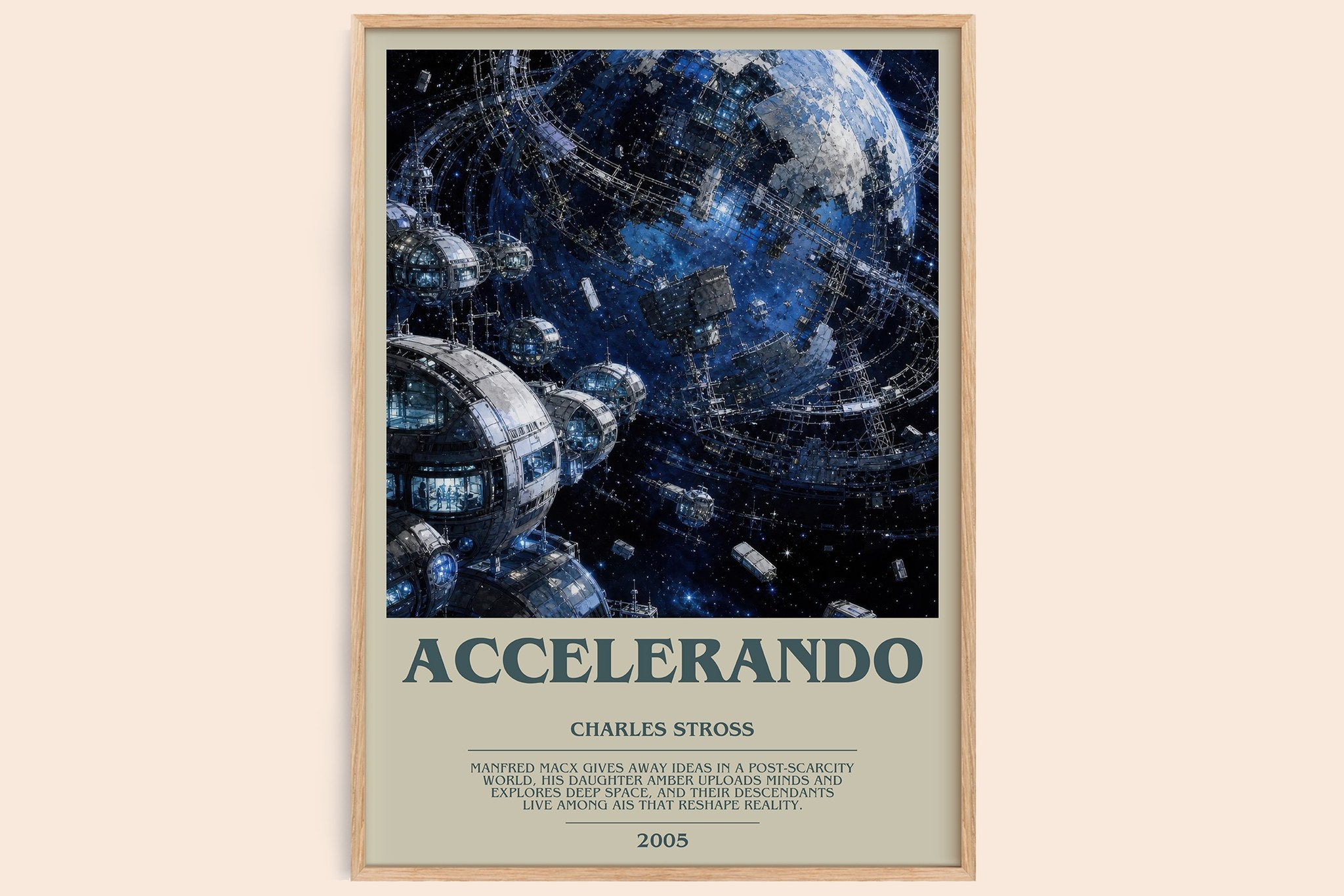 Accelerando Bookish Wall Art by Charles Stross
