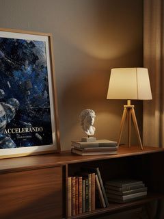 Accelerando watercolour print on bookshelf – Charles Stross fan gift