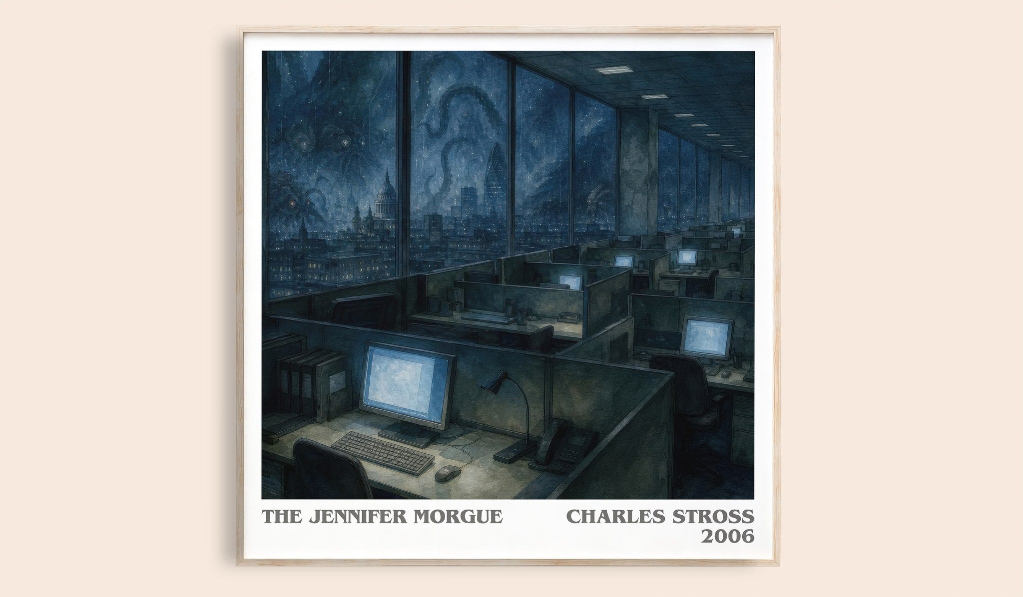 The Jennifer Morgue Literary Art Print by Charles Stross