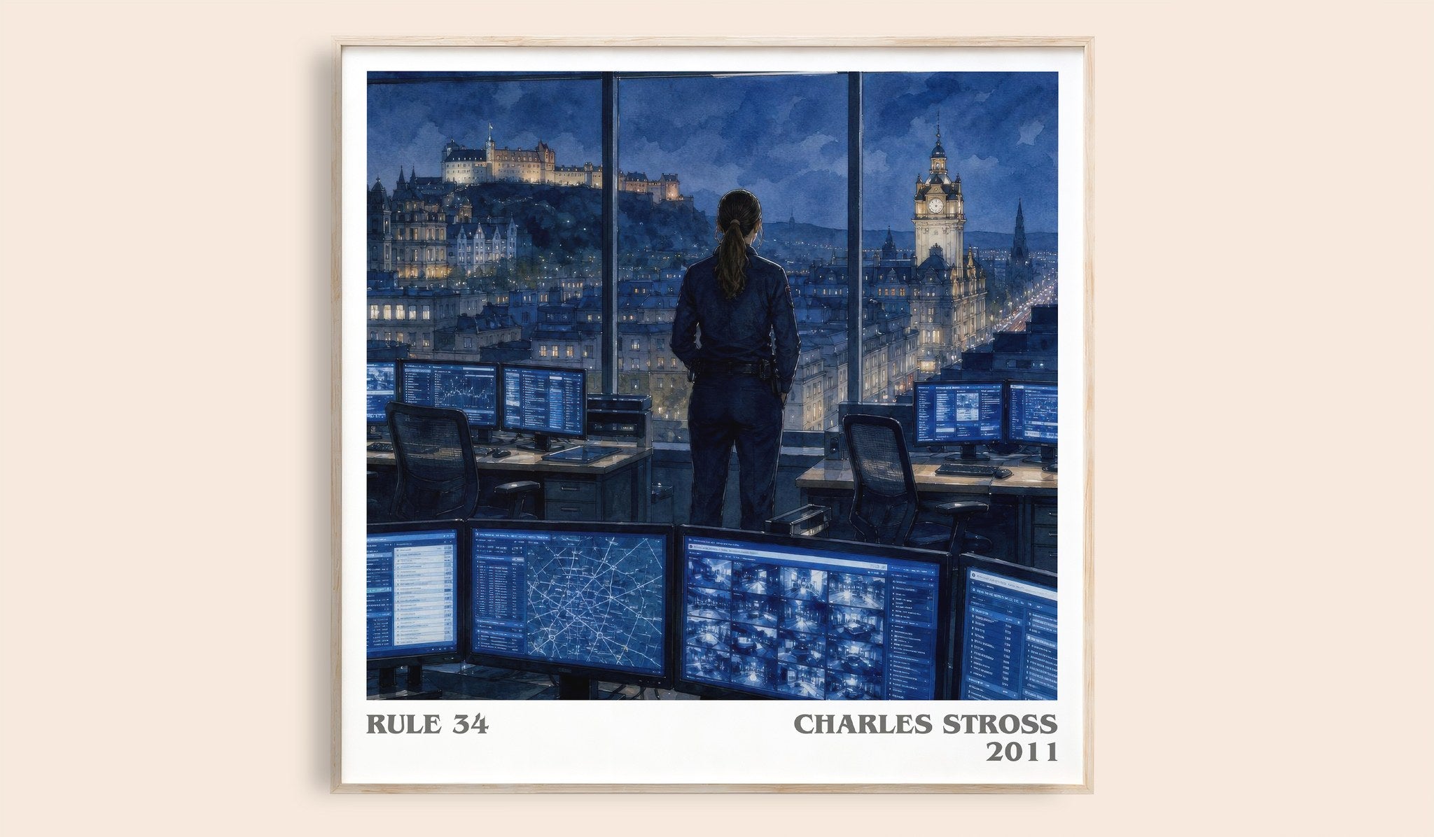 Rule 34 Literary Art Print by Charles Stross