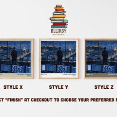 Rule 34 literary print in frame leaning in hallway – sci fi wall art