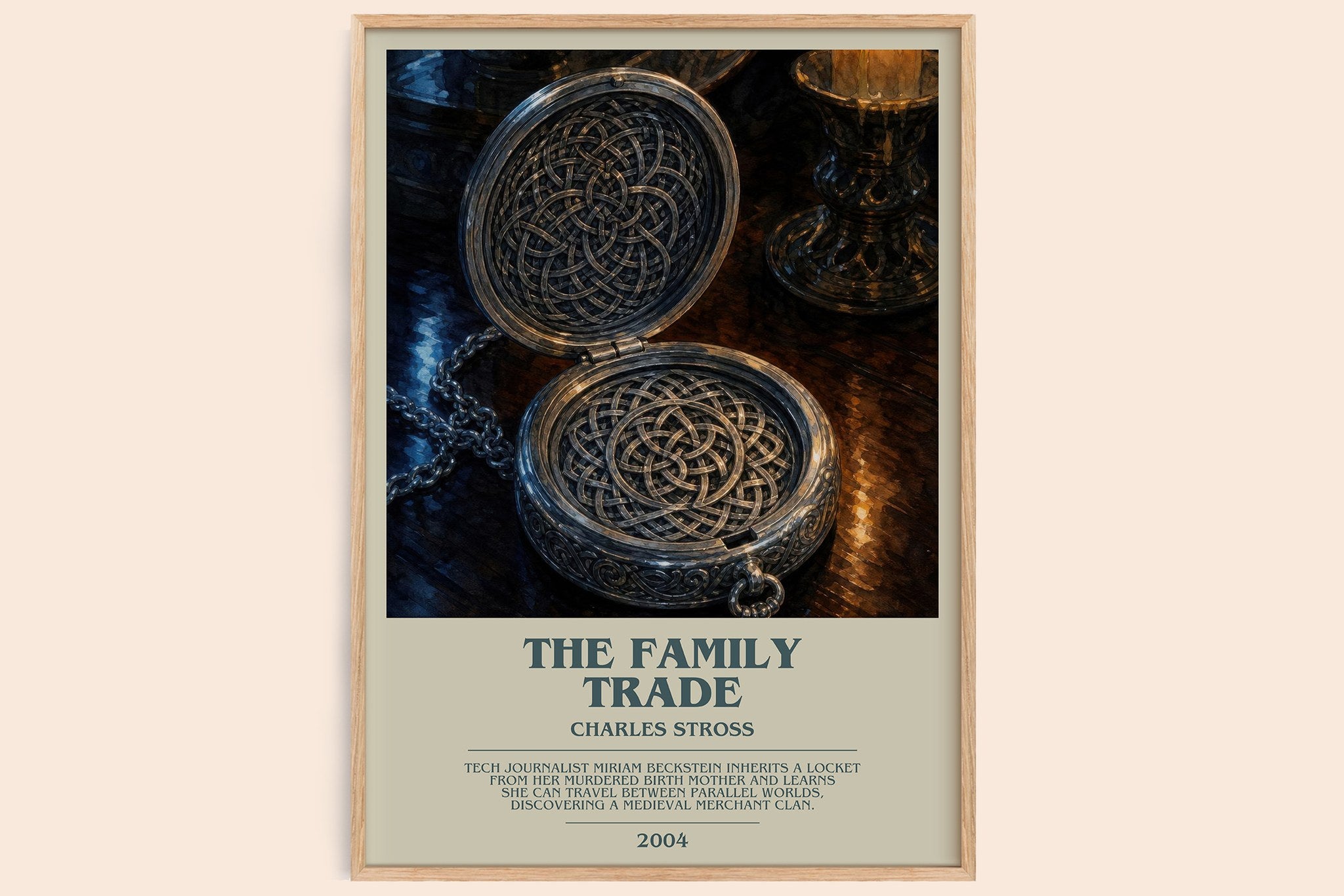 The family trade Bookish Wall Art by Charles Stross