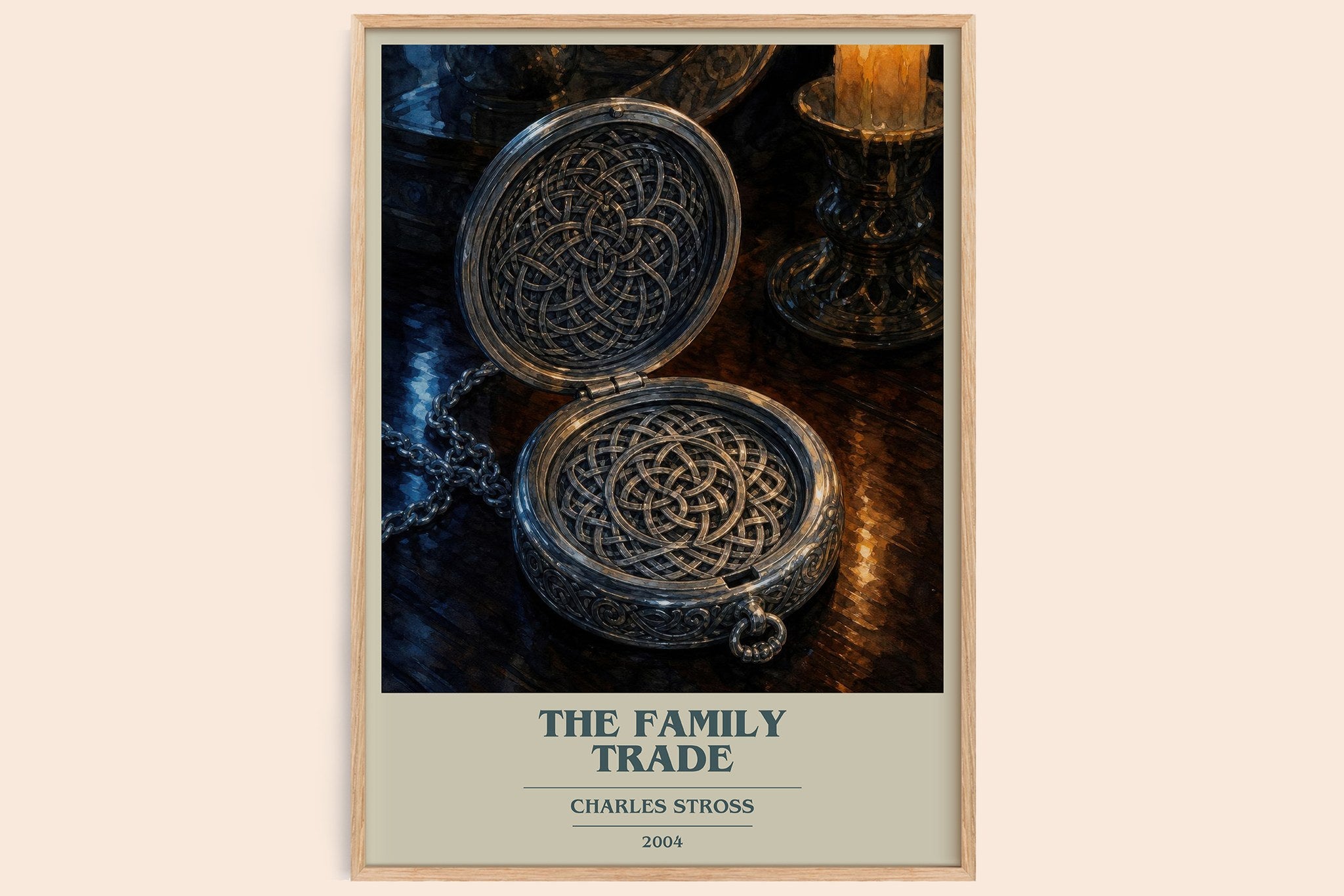 The family trade Book Cover Poster by Charles Stross
