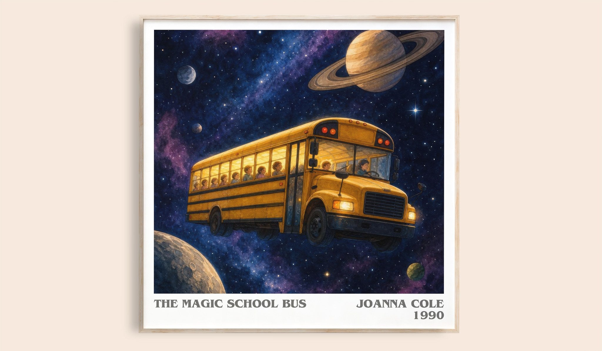 The Magic School Bus Literary Art Print by Joanna Cole