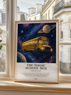 The Magic School Bus bookish poster colour and style options – Joanna Cole book art