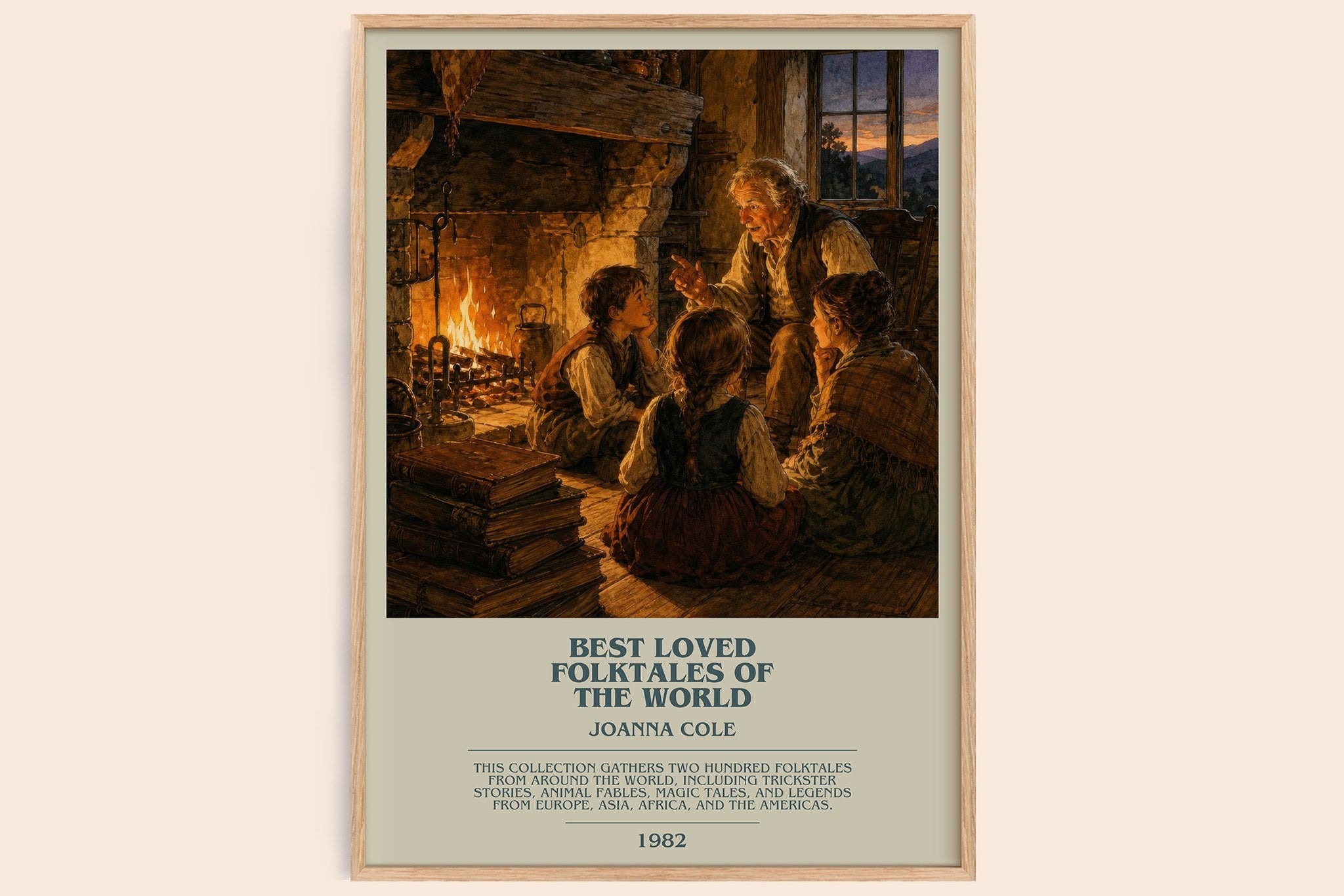 Best Loved Folktales of the World Bookish Wall Art by Joanna Cole