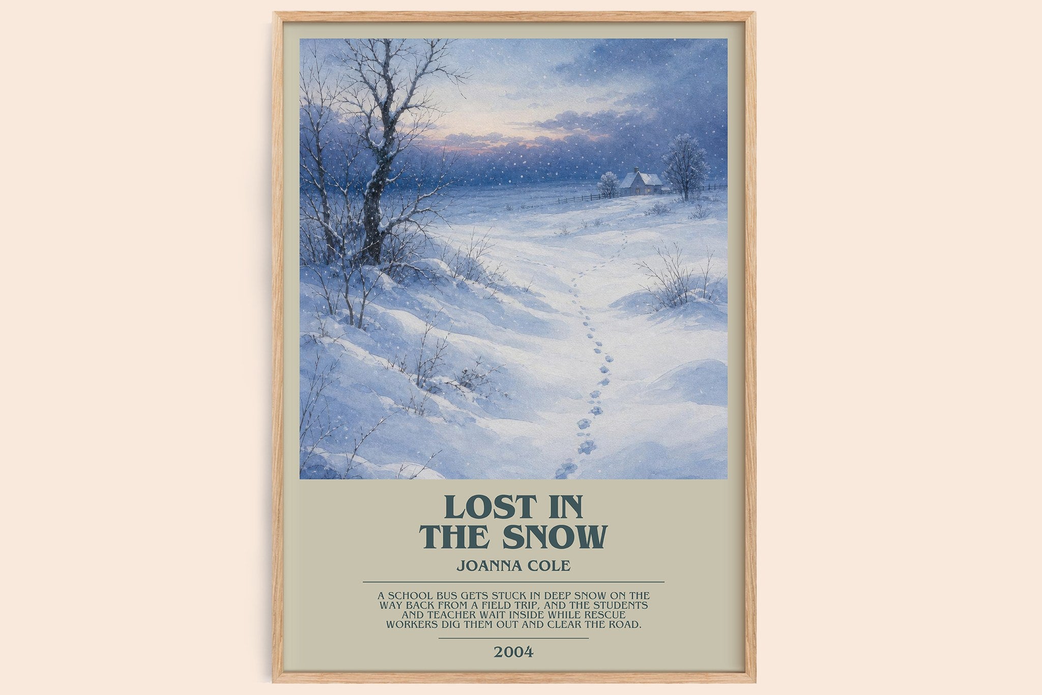 Lost in the snow Bookish Wall Art by Joanna Cole