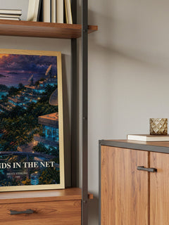 Islands in the Net book watercolour illustration paper finish options – matte satin gloss