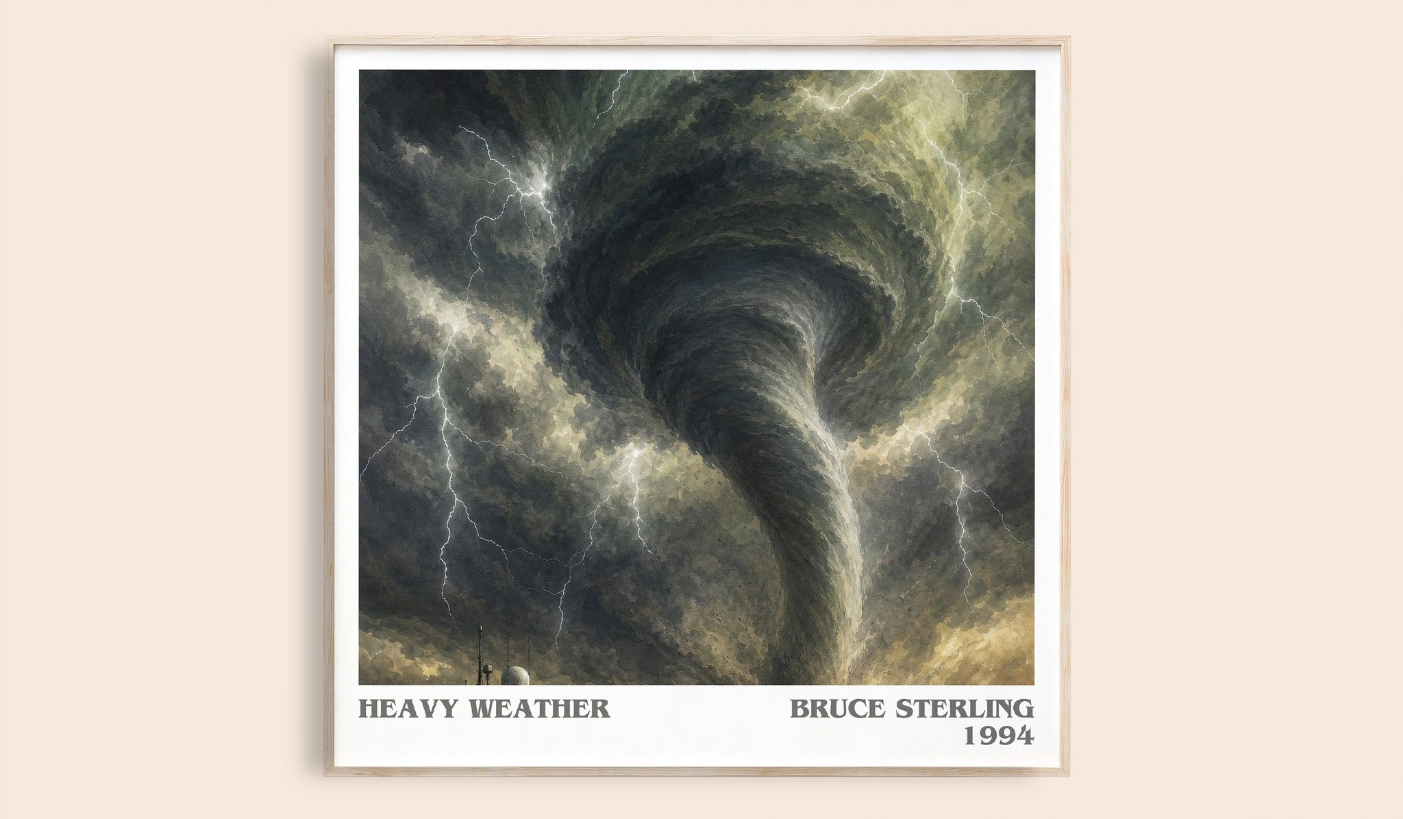Heavy weather Literary Art Print by Bruce Sterling