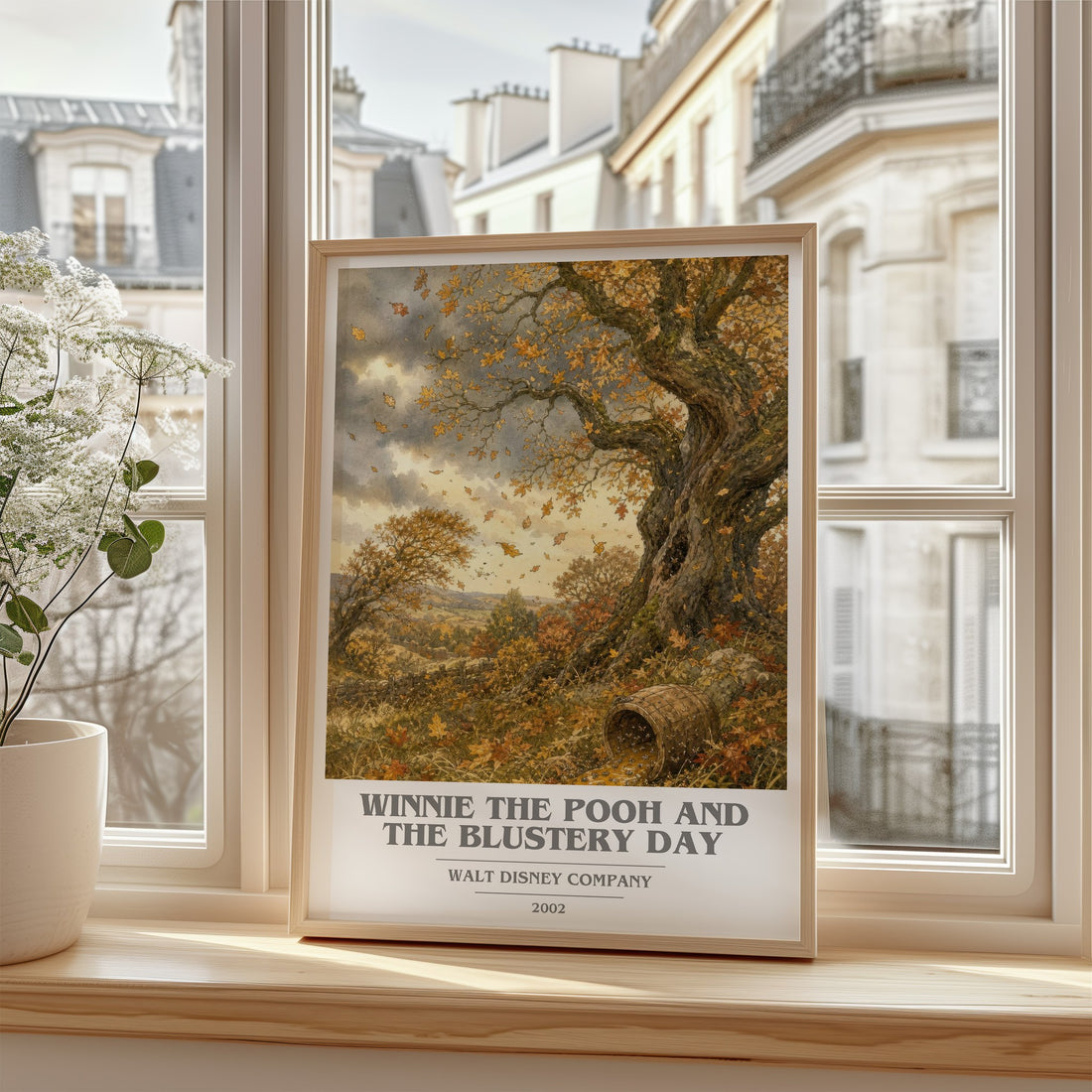 Winnie the Pooh and the Blustery Day book cover poster colour and style options – Walt Disney Company book art