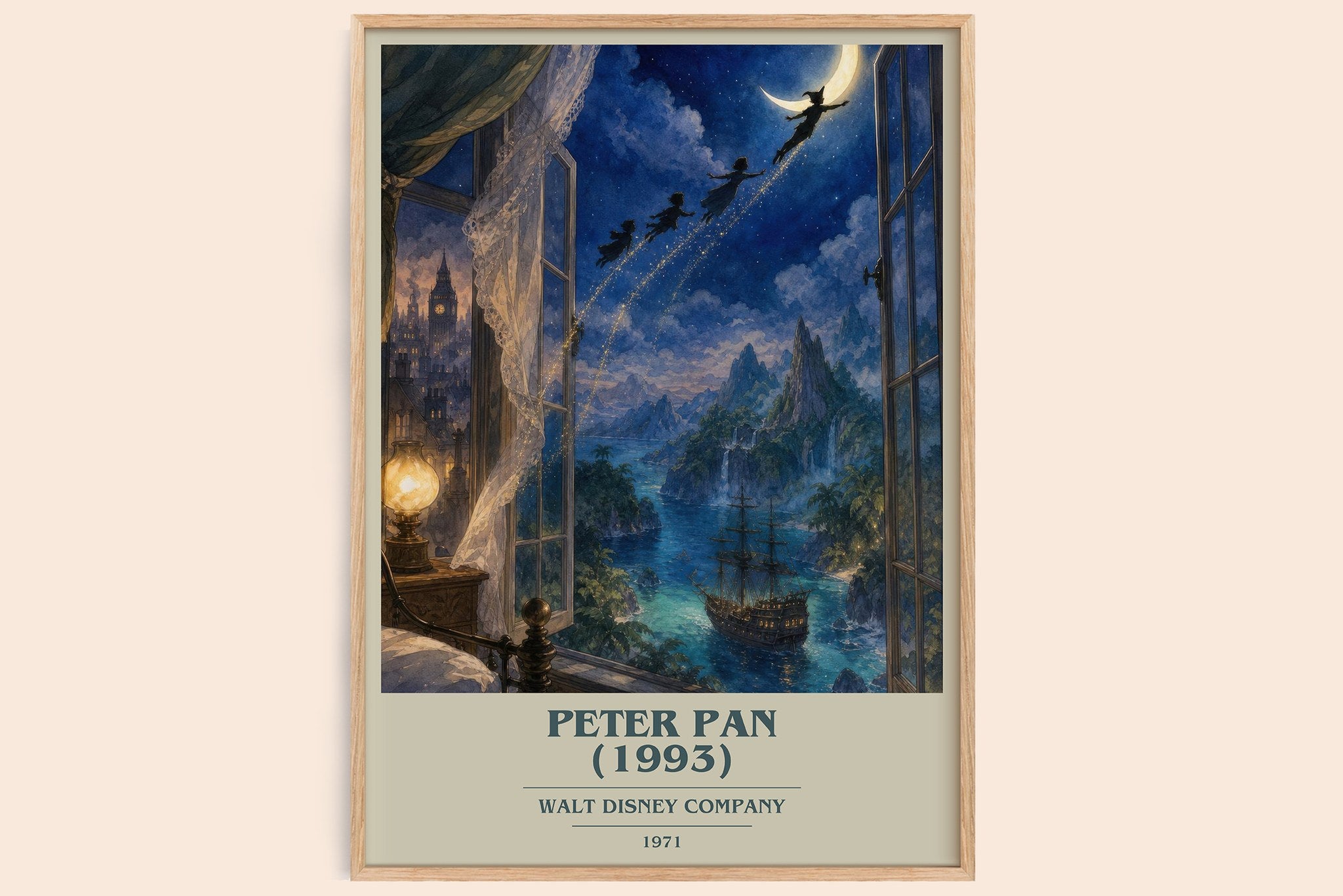 Peter Pan (1993) Book Cover Poster by Walt Disney Company