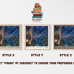 Peter Pan (1993) literary print in frame leaning in hallway – childrens wall art