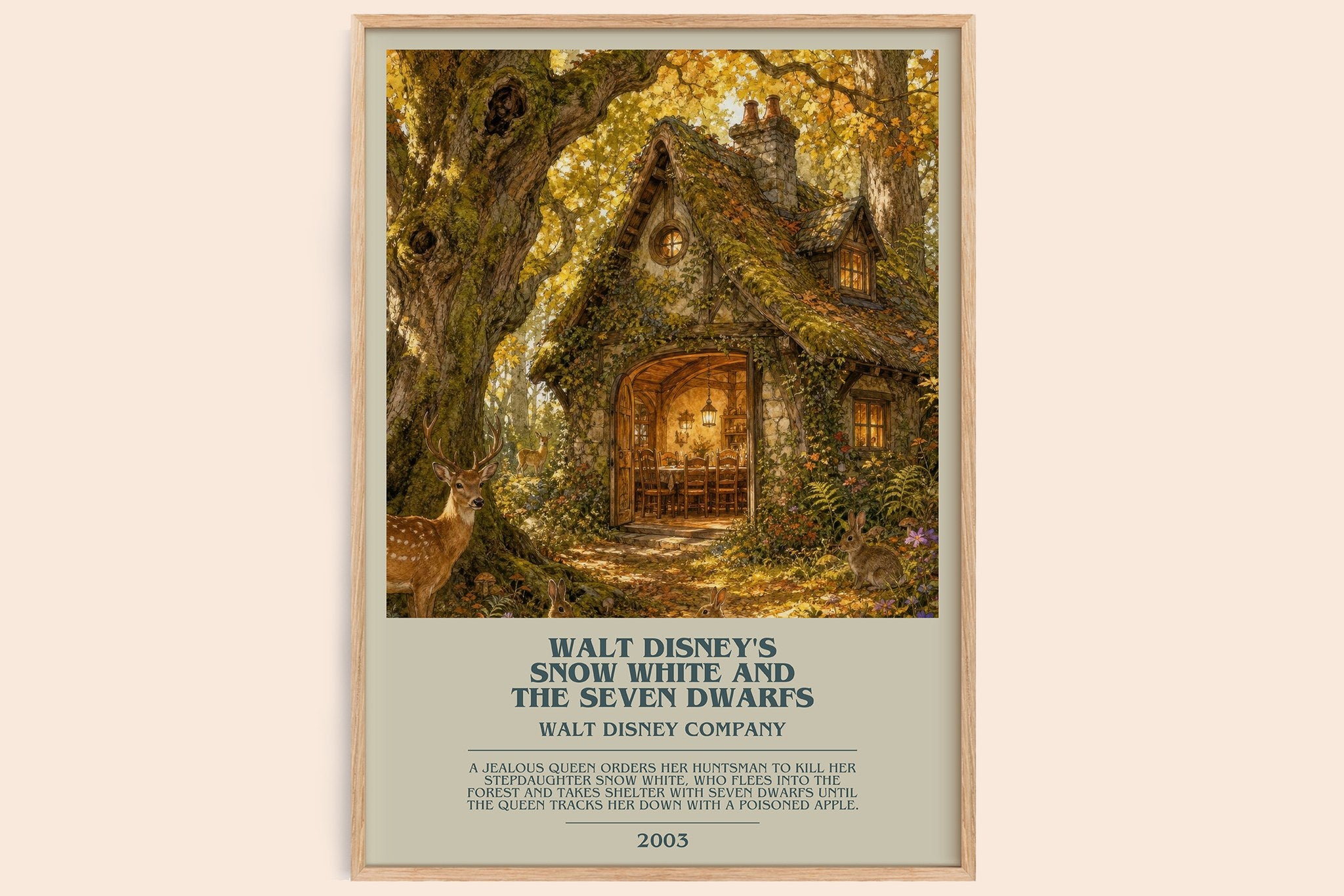 Walt Disney's Snow White and the seven dwarfs Bookish Wall Art by Walt Disney Company