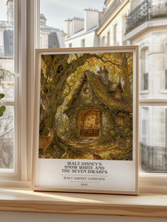 Walt Disney's Snow White and the seven dwarfs book cover poster colour and style options – Walt Disney Company book art