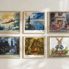 Walt Disney's Snow White and the seven dwarfs literary art print colour and style options – Walt Disney Company book art