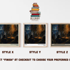 Howl literary print in frame leaning in hallway – poetry wall art