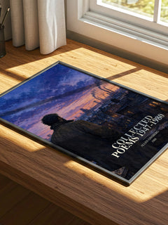 Collected Poems 1947-1980 watercolour book poster framed on wall – poetry wall art