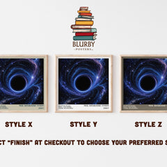 Death by black hole : and other cosmic quandaries literary print in frame leaning in hallway – non fiction wall art