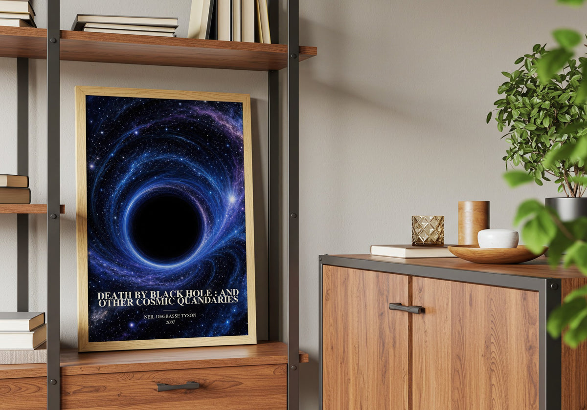 Death by black hole : and other cosmic quandaries book watercolour illustration paper finish options – matte satin gloss