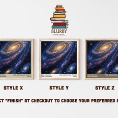 Welcome to the Universe literary print in frame leaning in hallway – non fiction wall art