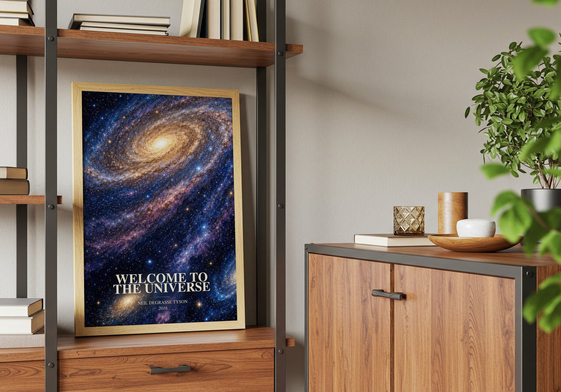 Welcome to the Universe book watercolour illustration paper finish options – matte satin gloss