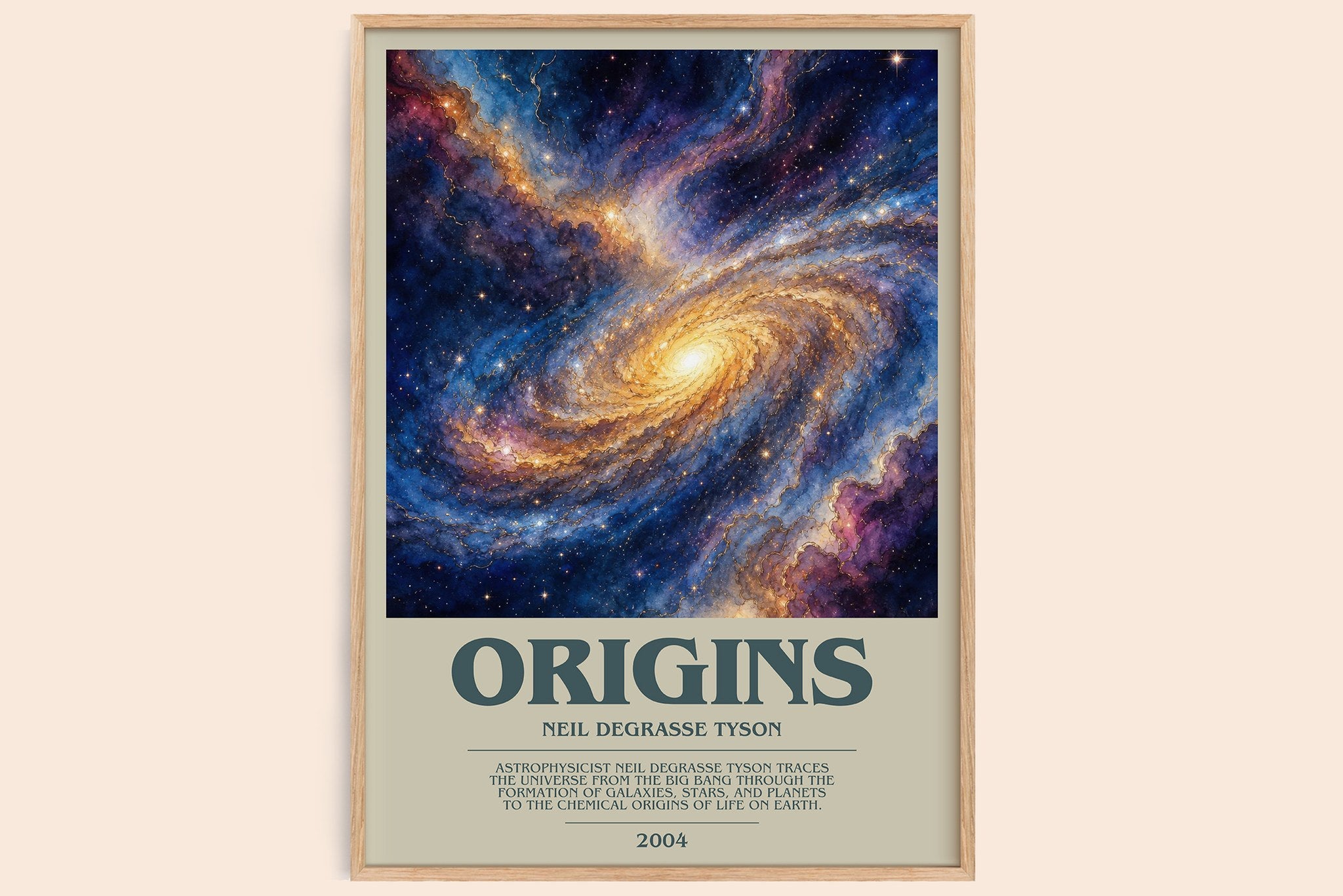 Origins Bookish Wall Art by Neil deGrasse Tyson