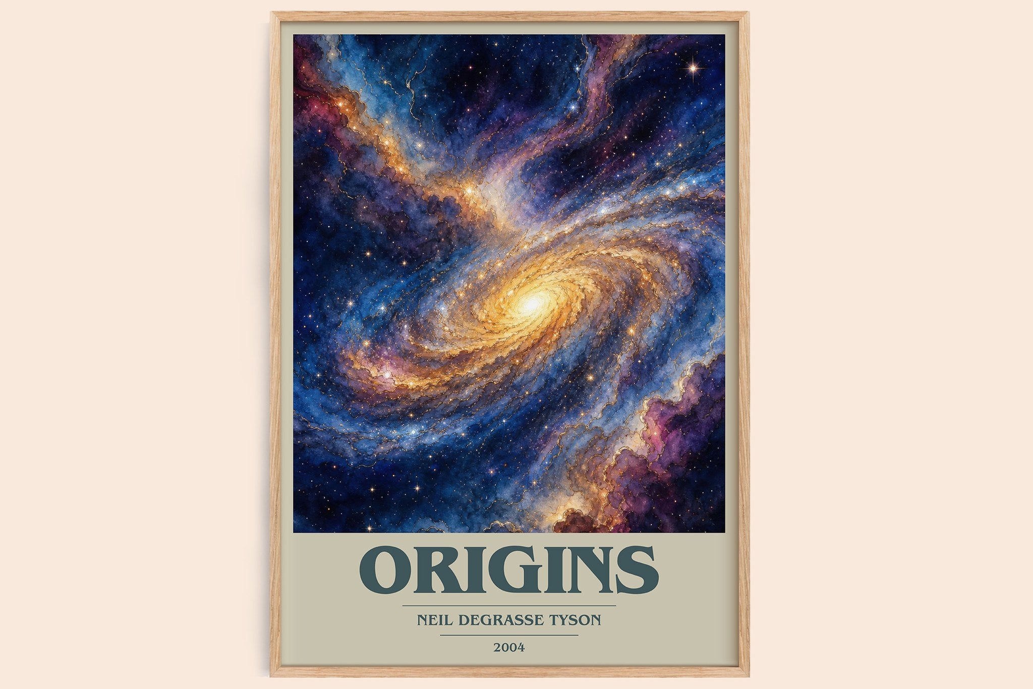 Origins Book Cover Poster by Neil deGrasse Tyson