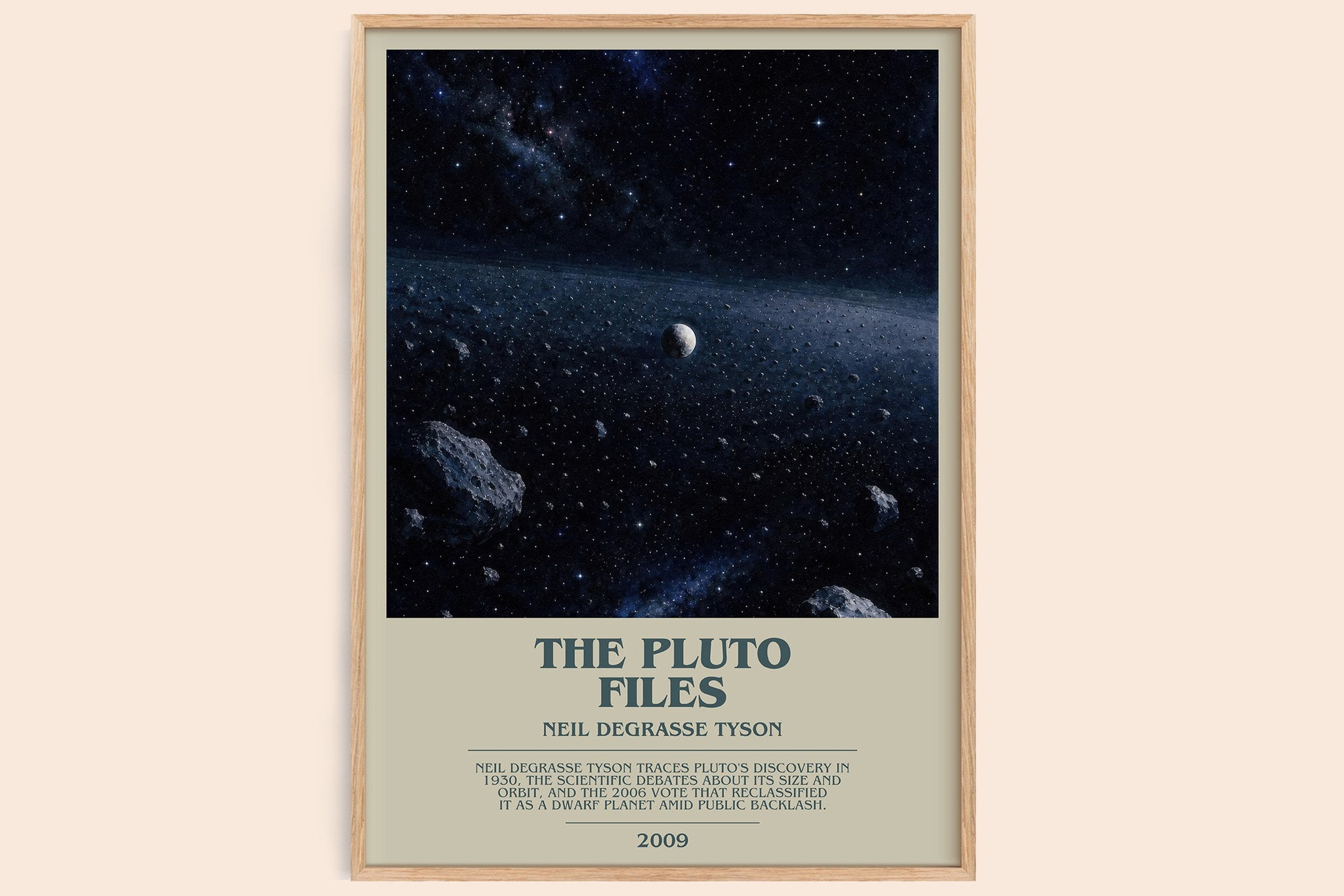 The Pluto Files Bookish Wall Art by Neil deGrasse Tyson