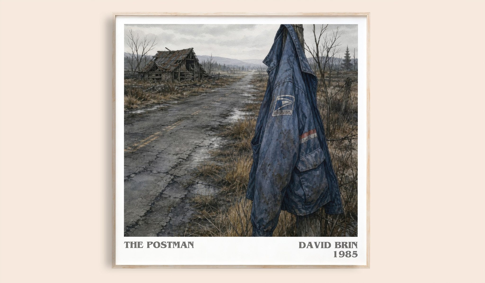 The Postman Literary Art Print by David Brin