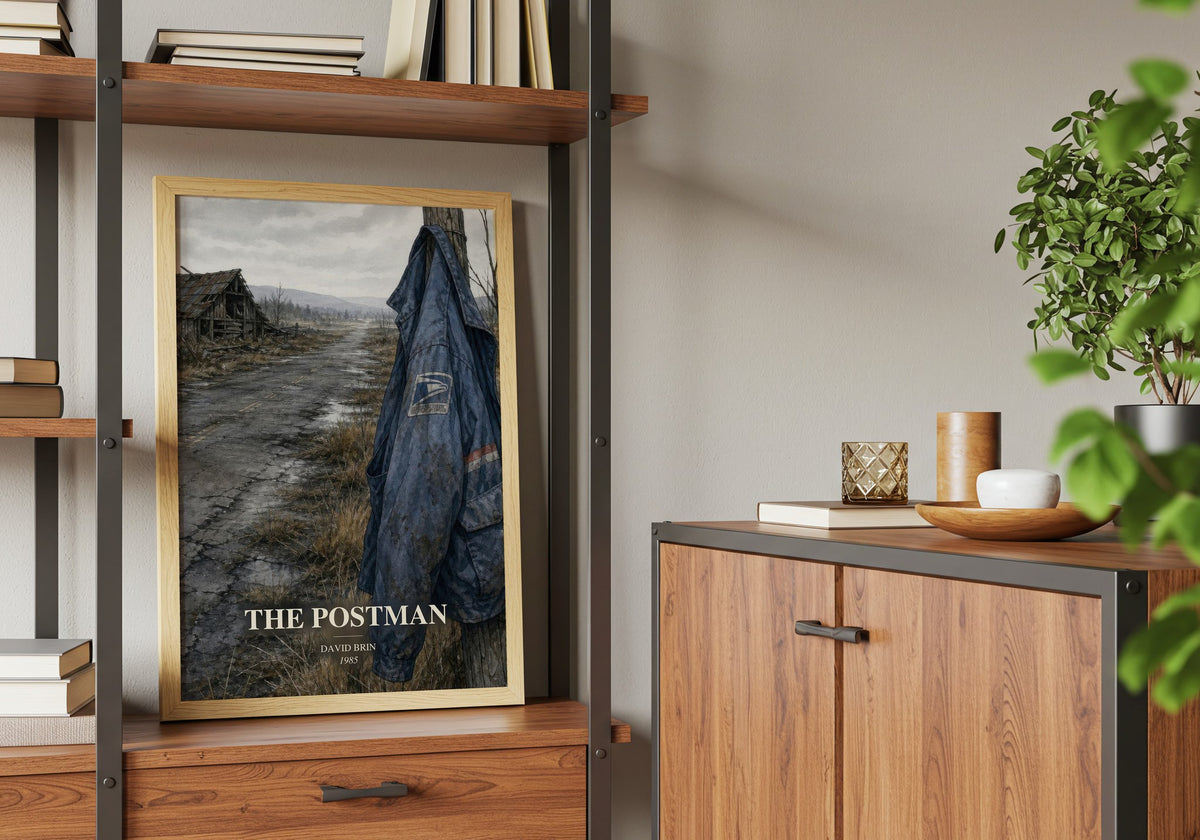 The Postman book watercolour illustration paper finish options – matte satin gloss