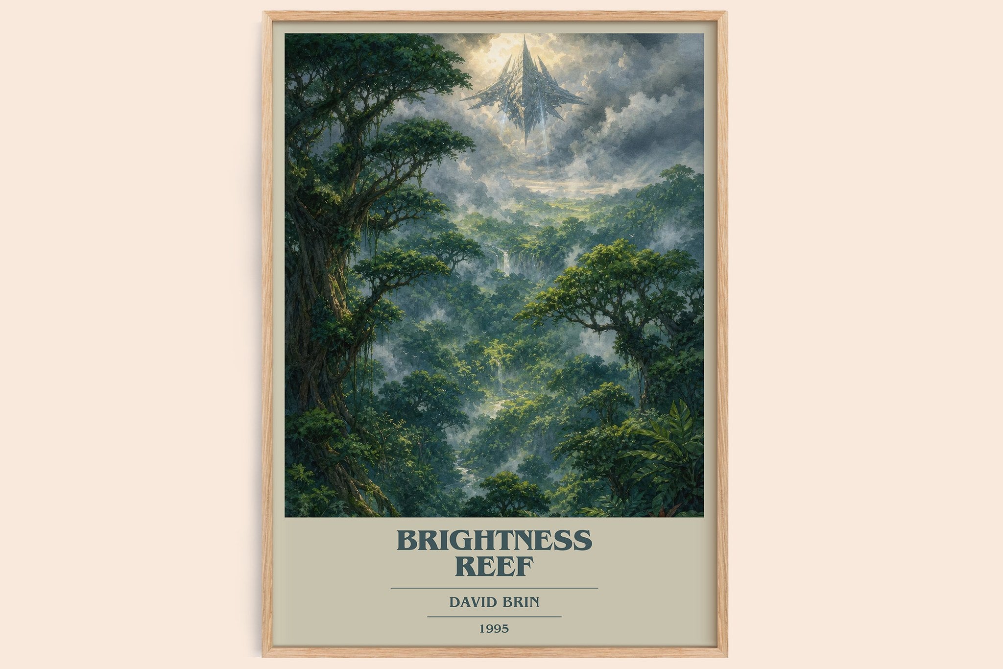 Brightness reef Book Cover Poster by David Brin
