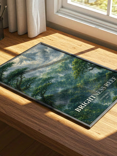 Brightness reef watercolour book poster framed on wall – sci fi wall art