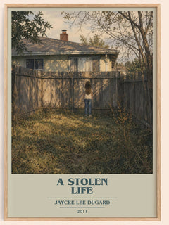 A Stolen Life book cover book poster by Jaycee Lee Dugard – framed literary art print