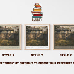 A Stolen Life literary print in frame leaning in hallway – memoir wall art