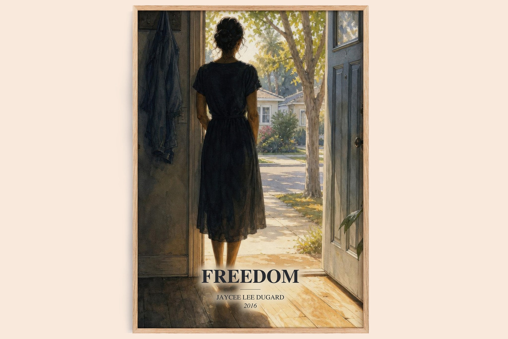 Freedom Book Watercolour Illustration by Jaycee Lee Dugard