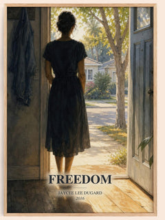 Freedom watercolour book poster by Jaycee Lee Dugard – framed literary art print