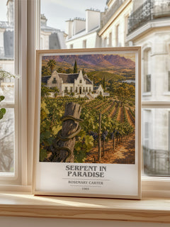 Serpent in paradise book cover poster colour and style options – Rosemary Carter book art