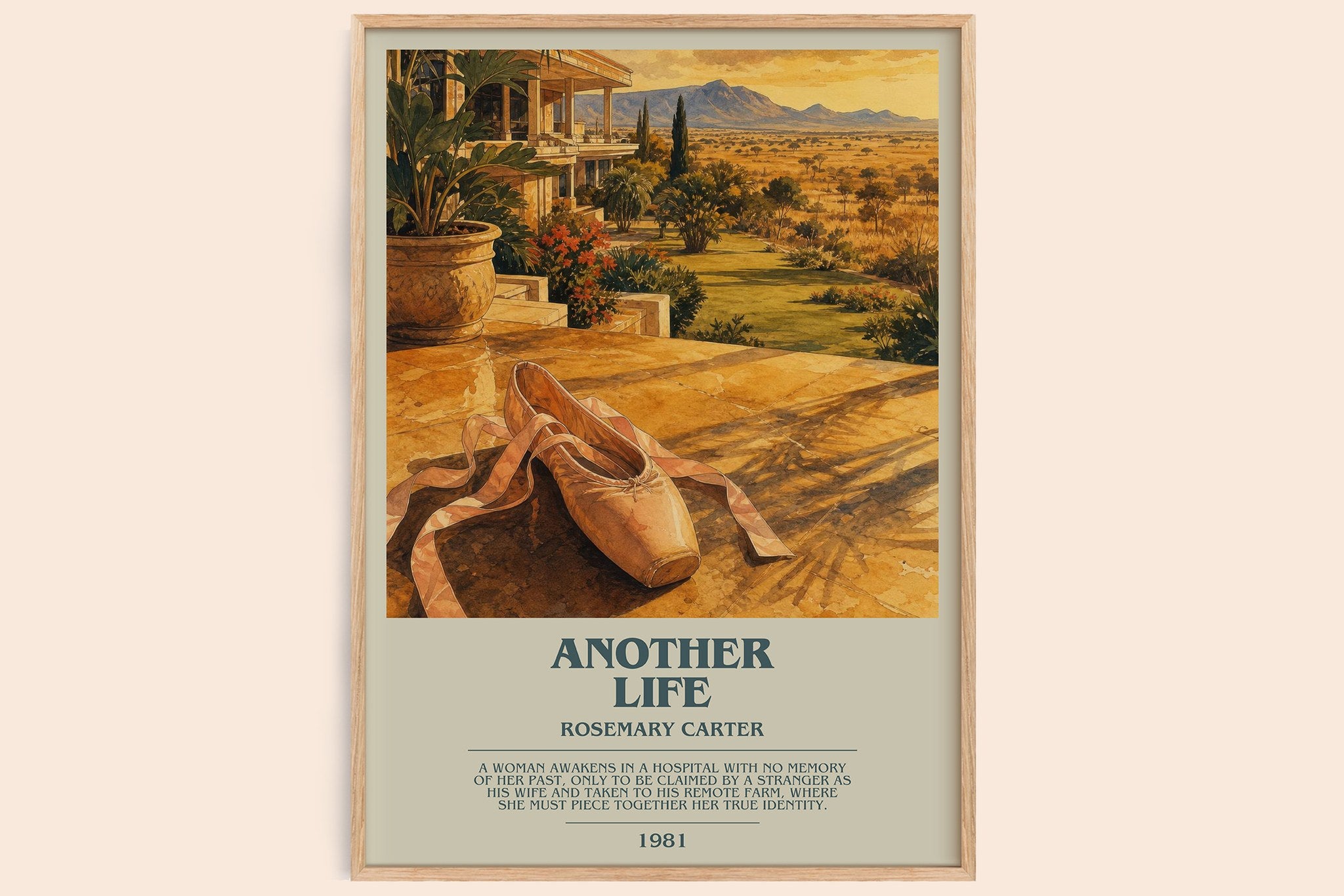 Another Life Bookish Wall Art by Rosemary Carter