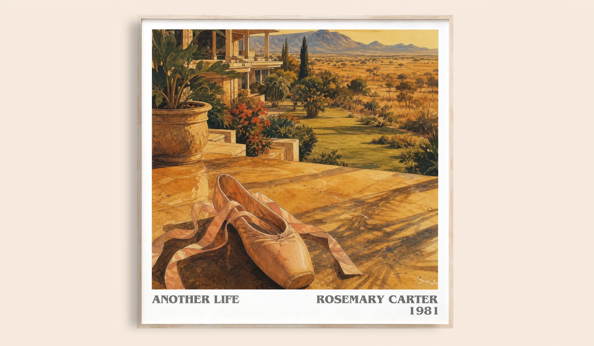 Another Life Literary Art Print by Rosemary Carter