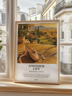 Another Life bookish poster colour and style options – Rosemary Carter book art