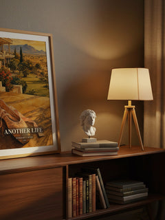 Another Life watercolour print on bookshelf – Rosemary Carter fan gift