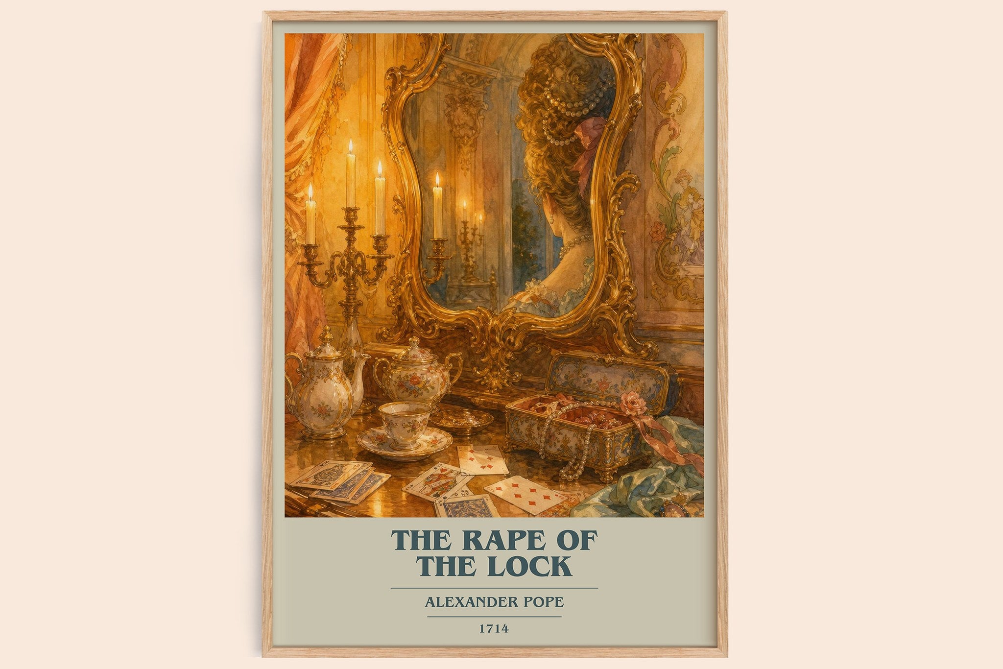 The Rape of the Lock Book Cover Poster by Alexander Pope