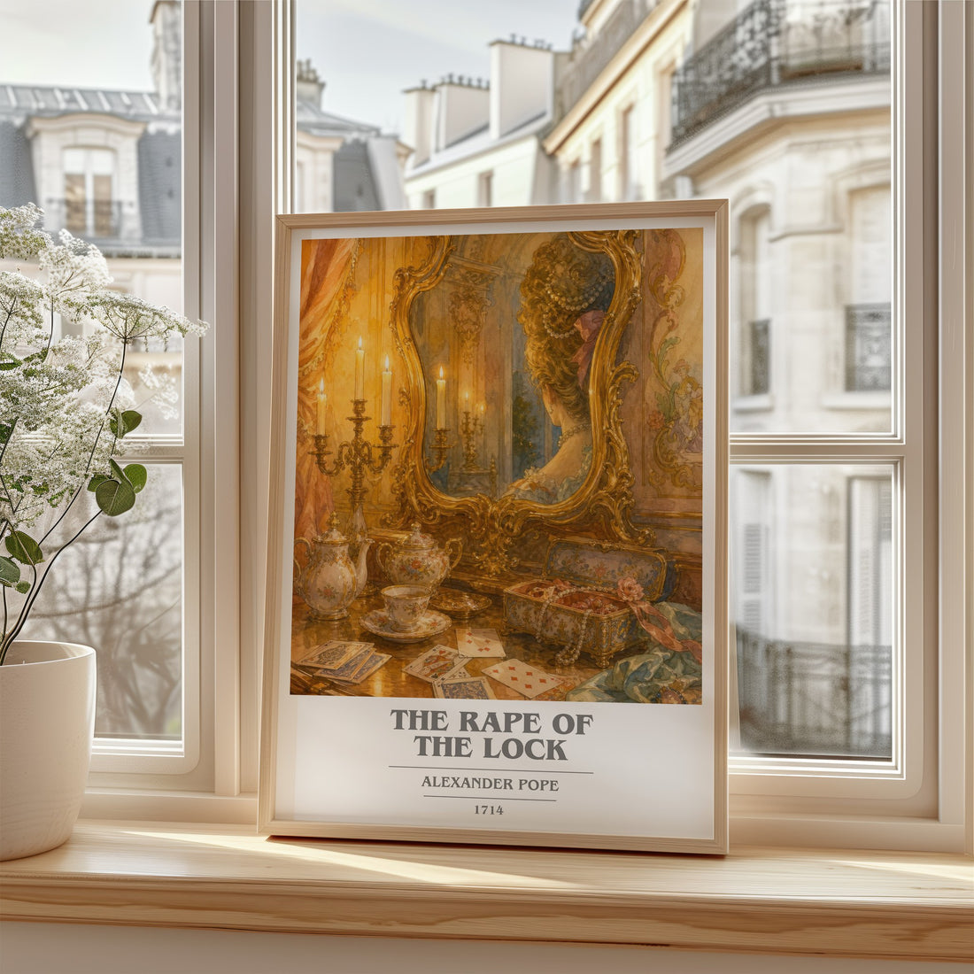 The Rape of the Lock book cover poster colour and style options – Alexander Pope book art